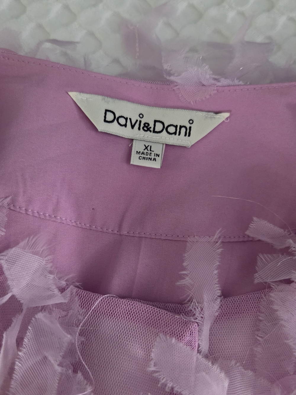Davi & Dani Lilac Ruffle Jacket - Picture 2 of 4